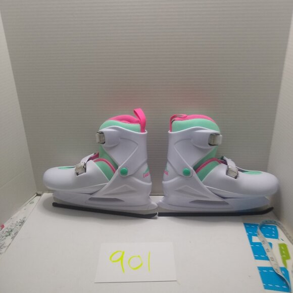 Lake Placid Figure Ice Skate Size 4-7 Boot Ez push Button Adjustable sizing Mold - Picture 3 of 7